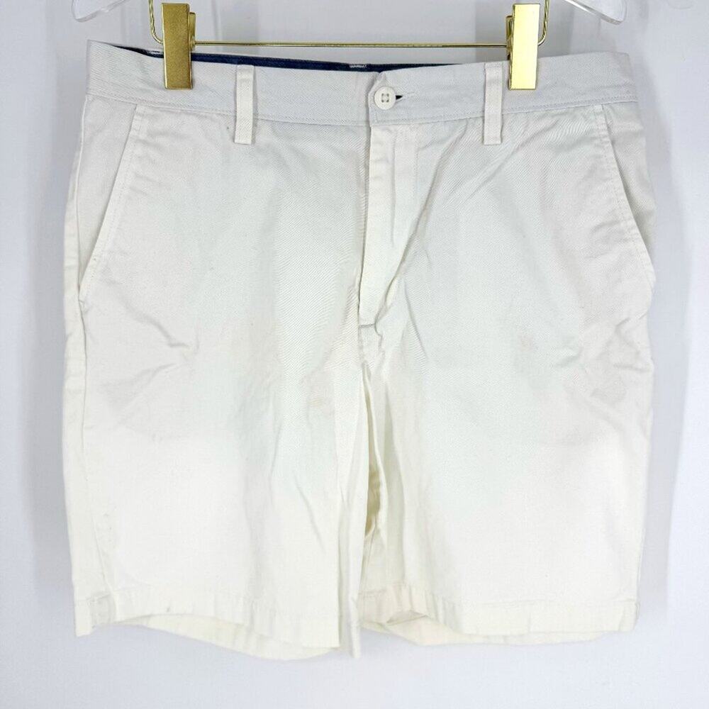 Nautica The Deck Short 8" Inseam‎ Chinos White Men's Size 33 Waist